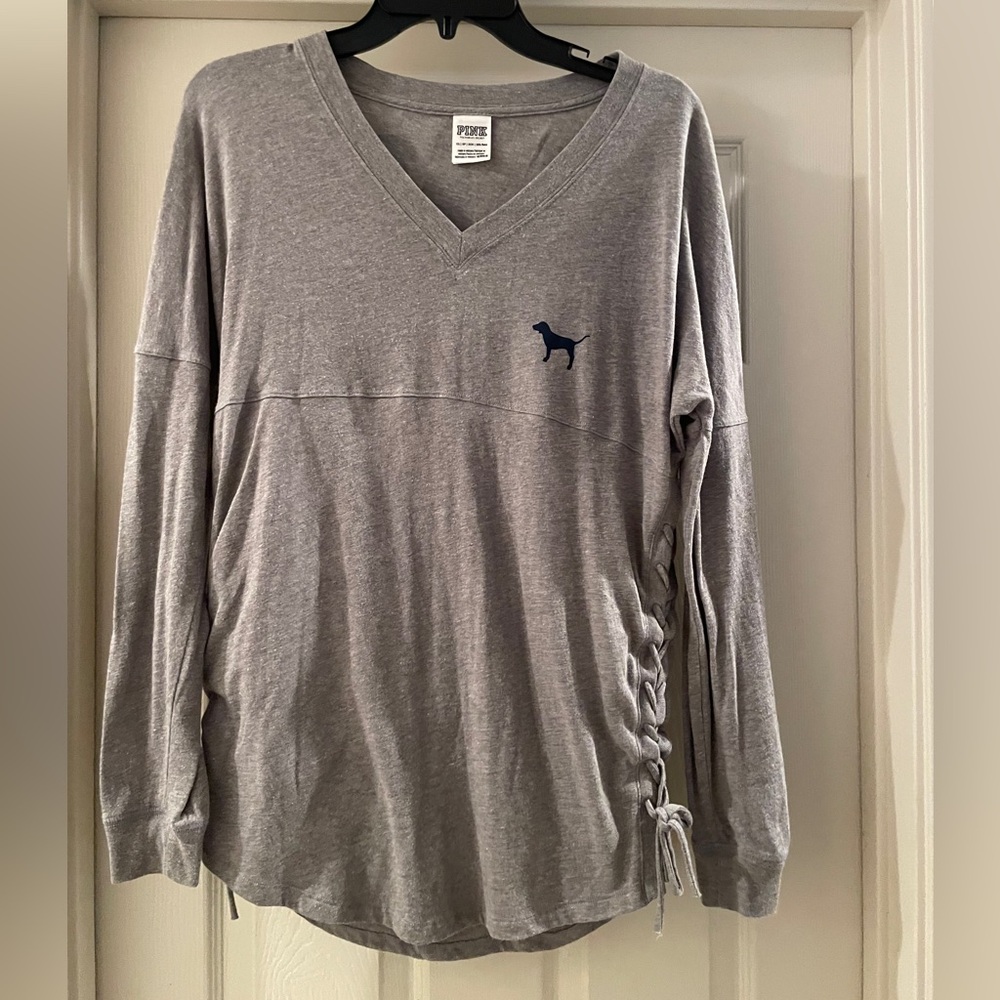 PINK V-Neck Long sleeve